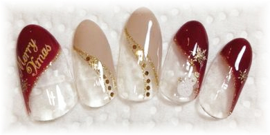 ネイルシール×フレンチネイルデザイン (4)