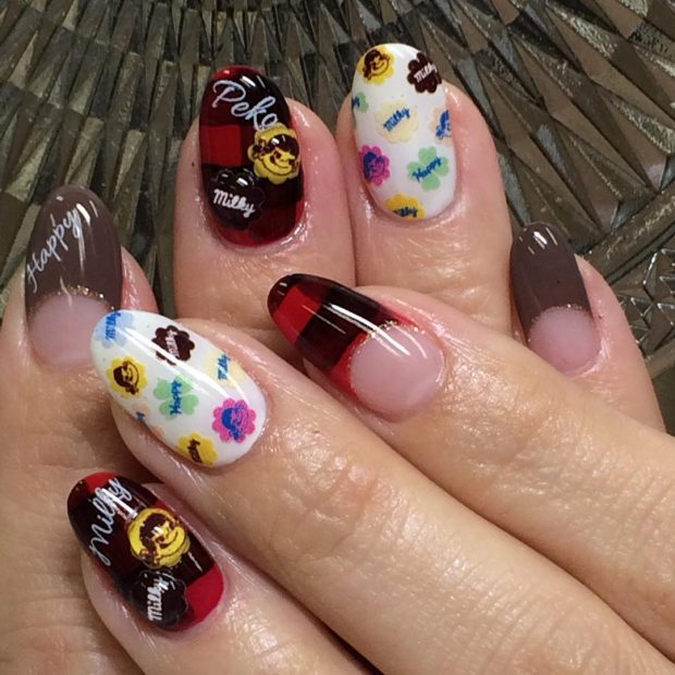 ペコちゃんミルキー柄