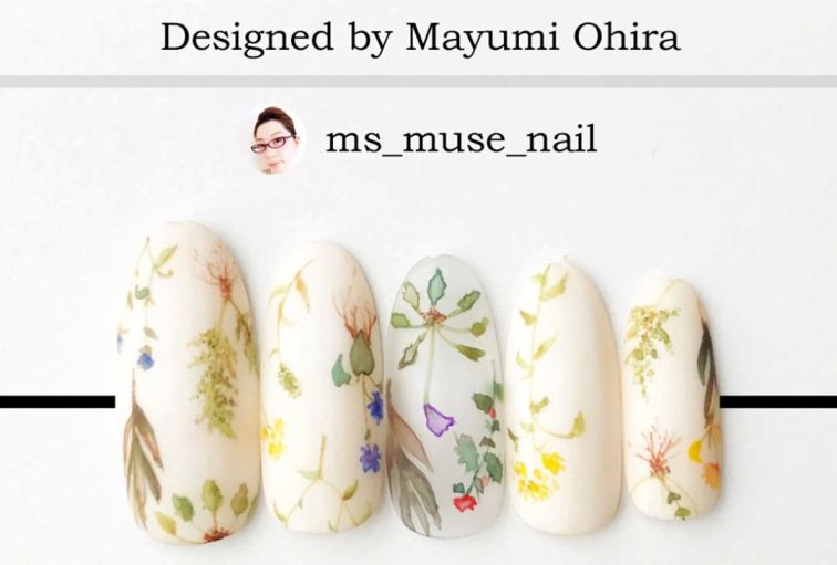 フラワーモチーフのマット