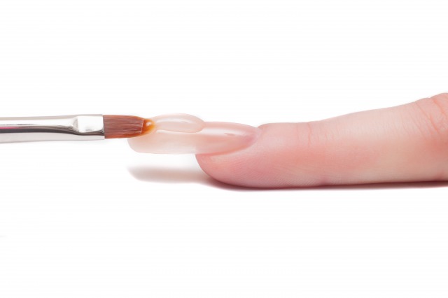 ジェルネイル塗布時のブラシの状態