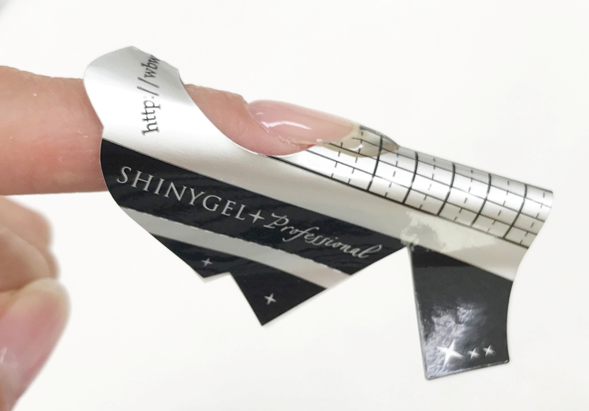 フォームを使ったジェルの長さ出し