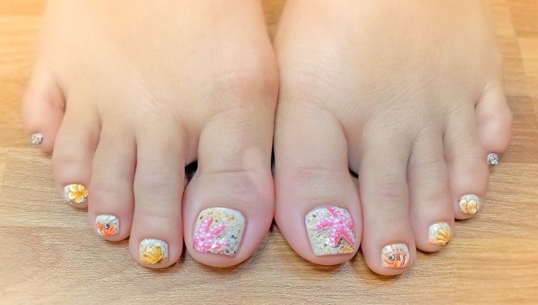 ヒトデ系ペディキュア