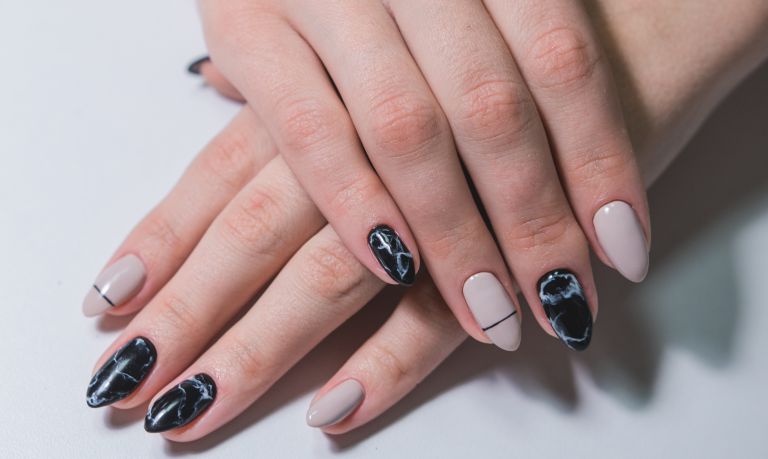 大理石風ネイル