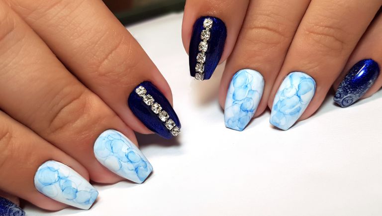 大理石風ネイル