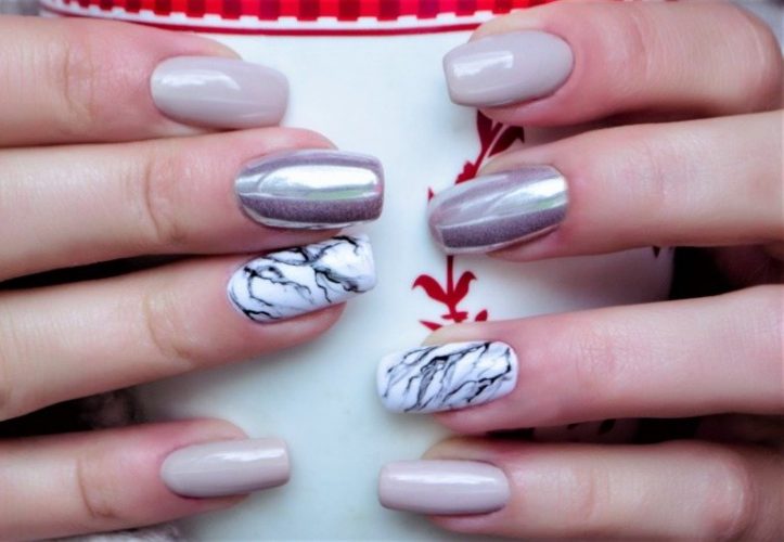 マーブルネイルデザイン