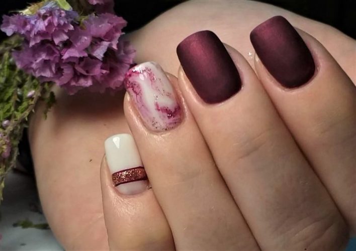 マーブルネイルデザイン