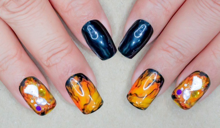 マーブルネイルデザイン