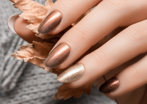 ブラウンネイルデザイン