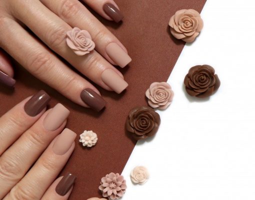ブラウンネイルデザイン