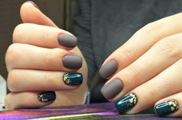 ブラウンネイルデザイン