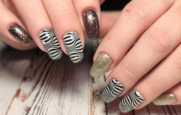 アニマル柄ネイルデザイン