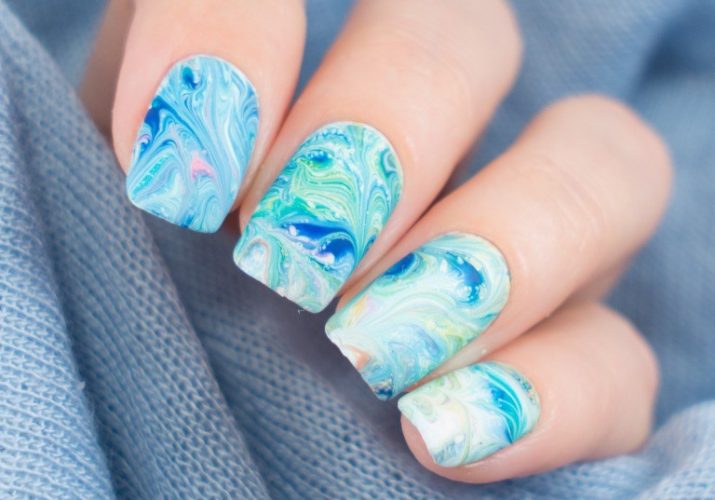マーブルネイルデザイン