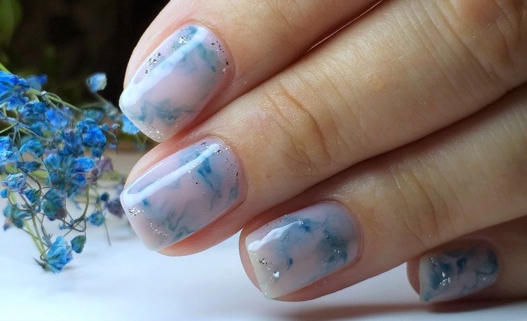 マーブルネイルデザイン