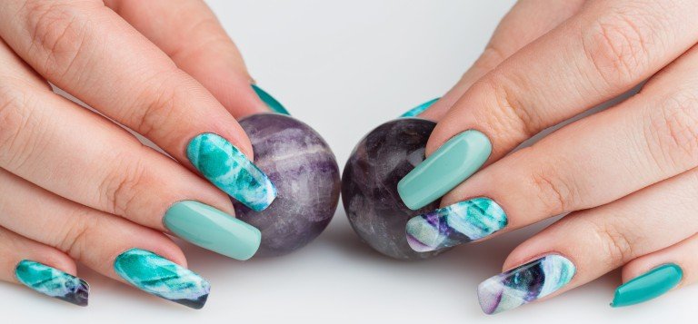 天然石ネイルデザイン 