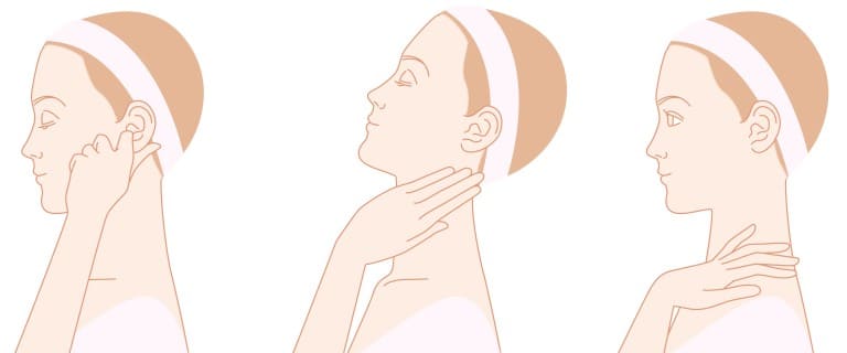 首周りのリンパマッサージ