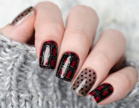 チェックネイル