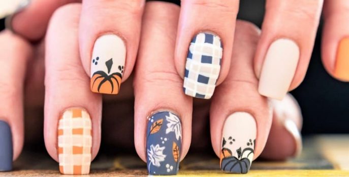 チェックネイル