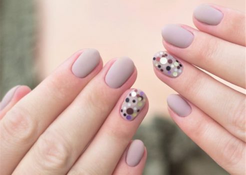 くすみカラーネイルデザイン