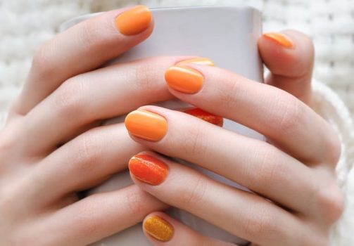 アースカラーネイルデザイン