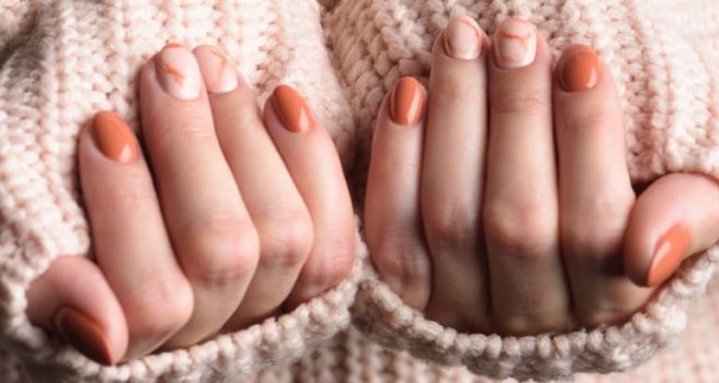 アースカラーネイルデザイン