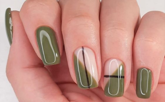 アースカラーネイルデザイン