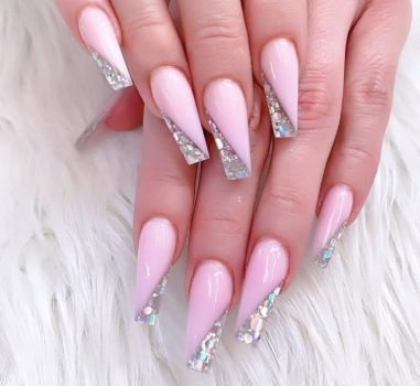 斜めフレンチネイル