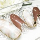 シャイニージェル　クリアフレンチデザイン例