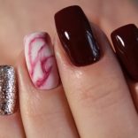 ジェルネイルのデザインアクセント例