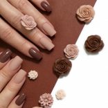 ブラウンネイルデザイン