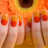 オレンジネイルデザイン
