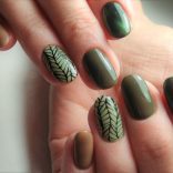 アースカラーネイルデザイン